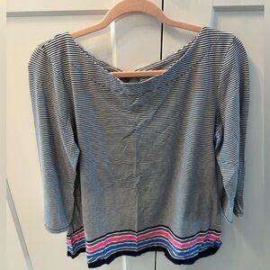 Lilly Pulitzer Waverly Bayside Stripe Sweater Size Large